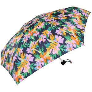 Colourful floral umbrella with vibrant pattern for UK weather.